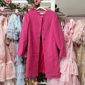 Boden Bright Pink Trench Coat